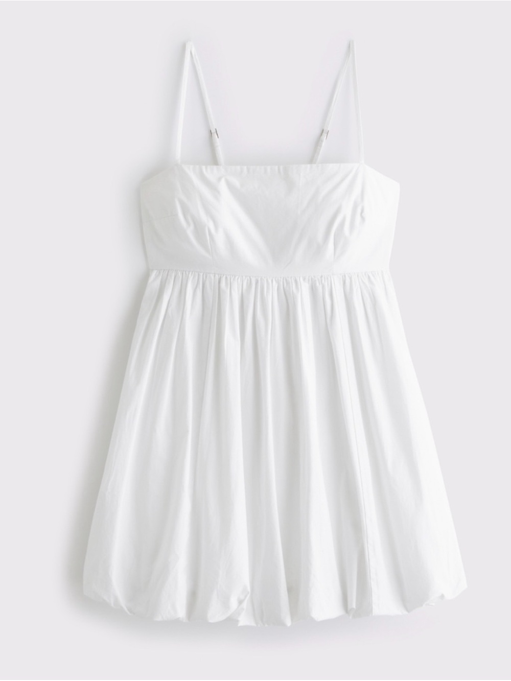 Babydoll Bubble Hem Mini Dress